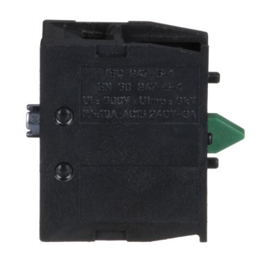 ZB2BE101 - Contact block, Harmony XAC, single contact, spring return, 1 speed, front mounting, screw clamp terminal, 1NO - Schneider Electric - Contact block, Harmony XAC, single contact, spring return, 1 speed, front mounting, screw clamp terminal, 1NO - Schneider Electric - 2