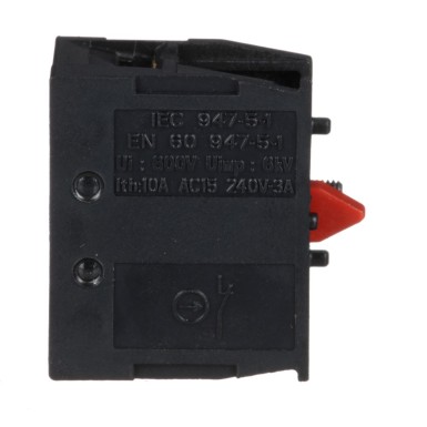 ZB2BE102 - Contact block, Harmony XAC, single contact, spring return, 1 speed, front mounting, screw clamp terminal, 1NC - Schneider Electric - Contact block, Harmony XAC, single contact, spring return, 1 speed, front mounting, screw clamp terminal, 1NC - Schneider Electric - 2