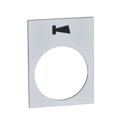 ZB2BY4982 - Legend 30 x 40 mm white klaxon - Schneider Electric - Legend 30 x 40 mm white klaxon - Schneider Electric - 0