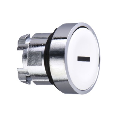 ZB4BA131 - Head for non illuminated push button, Harmony XB4, white flush pushbutton ?22 mm spring return "I" - Schneider Electric - Head for non illuminated push button, Harmony XB4, white flush pushbutton ?22 mm spring return "I" - Schneider Electric - 0