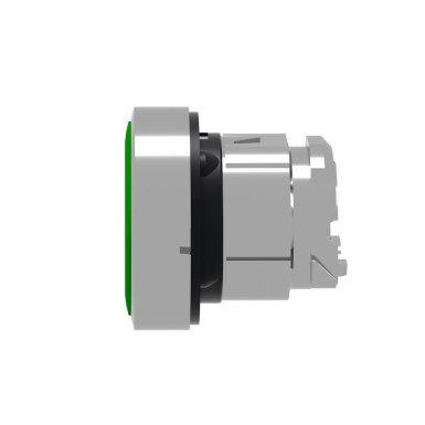 ZB4BA333 - Harmony XB4, Push button head, metal, flush, green, ?22, spring return, marked START - Schneider Electric - Harmony XB4, Push button head, metal, flush, green, ?22, spring return, marked START - Schneider Electric - 3