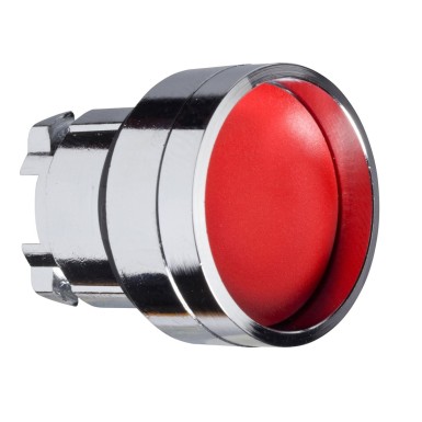 ZB4BA46 - Head for illuminated push button, Harmony XB4, metal, red recessed, 22mm, spring return, high guard, unmarked - Schneider Electric - Head for illuminated push button, Harmony XB4, metal, red recessed, 22mm, spring return, high guard, unmarked - Schneider Electric - 0