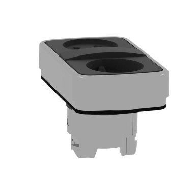 ZB4BA79 - Double-headed push button head, Harmony XB4, metal, 22mm, without cap - Schneider Electric - Double-headed push button head, Harmony XB4, metal, 22mm, without cap - Schneider Electric - 5