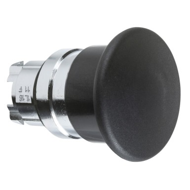 ZB4BC2 - Head for non illuminated pushbutton, Harmony XB4, mushroom 40mm, metal, black, 22mm, spring return - Schneider Electric - Head for non illuminated pushbutton, Harmony XB4, mushroom 40mm, metal, black, 22mm, spring return - Schneider Electric - 0