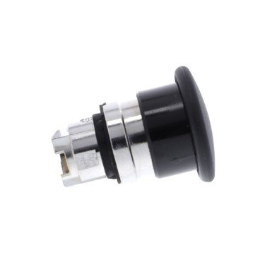 ZB4BC2 - Head for non illuminated pushbutton, Harmony XB4, mushroom 40mm, metal, black, 22mm, spring return - Schneider Electric - Head for non illuminated pushbutton, Harmony XB4, mushroom 40mm, metal, black, 22mm, spring return - Schneider Electric - 1