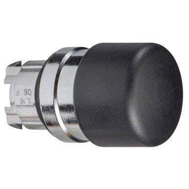 ZB4BC24 - Head for non illuminated pushbutton, Harmony XB4, mushroom 30mm, metal, black, 22mm, spring return - Schneider Electric - Head for non illuminated pushbutton, Harmony XB4, mushroom 30mm, metal, black, 22mm, spring return - Schneider Electric - 0