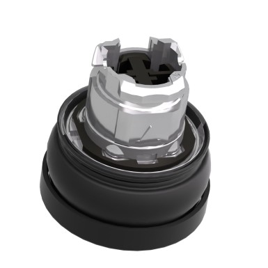 ZB4BC28001RA - Harmony XB4, Push button head, metal, flush, black, Ш22, spring return, for harsh environment, marking-legend rotated 90° - Schneider Electric - Harmony XB4, Push button head, metal, flush, black, Ш22, spring return, for harsh environment, marking-legend rotated 90° - Schneider Electric - 1