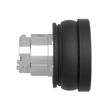 ZB4BC28001RA - Harmony XB4, Push button head, metal, flush, black, Ш22, spring return, for harsh environment, marking-legend rotated 90° - Schneider Electric - Harmony XB4, Push button head, metal, flush, black, Ш22, spring return, for harsh environment, marking-legend rotated 90° - Schneider Electric - 2