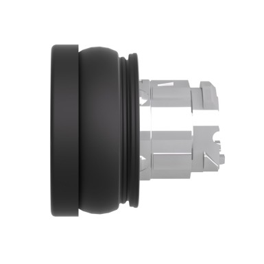 ZB4BC28001RA - Harmony XB4, Push button head, metal, flush, black, Ш22, spring return, for harsh environment, marking-legend rotated 90° - Schneider Electric - Harmony XB4, Push button head, metal, flush, black, Ш22, spring return, for harsh environment, marking-legend rotated 90° - Schneider Electric - 3