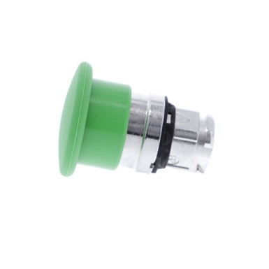 ZB4BC3 - Head for non illuminated pushbutton, Harmony XB4, mushroom 40mm, metal, green, 22mm, spring return - Schneider Electric - Head for non illuminated pushbutton, Harmony XB4, mushroom 40mm, metal, green, 22mm, spring return - Schneider Electric - 4