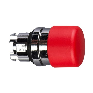 ZB4BC44 - Head for non illuminated pushbutton, Harmony XB4, mushroom 30mm, metal, red, 22mm, spring return - Schneider Electric - Head for non illuminated pushbutton, Harmony XB4, mushroom 30mm, metal, red, 22mm, spring return - Schneider Electric - 0