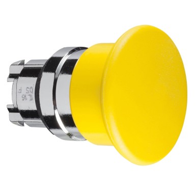 ZB4BC5 - Head for non illuminated pushbutton, Harmony XB4, mushroom 40mm, metal, yellow, 22mm, spring return - Schneider Electric - Head for non illuminated pushbutton, Harmony XB4, mushroom 40mm, metal, yellow, 22mm, spring return - Schneider Electric - 0