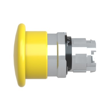 ZB4BC5 - Head for non illuminated pushbutton, Harmony XB4, mushroom 40mm, metal, yellow, 22mm, spring return - Schneider Electric - Head for non illuminated pushbutton, Harmony XB4, mushroom 40mm, metal, yellow, 22mm, spring return - Schneider Electric - 2