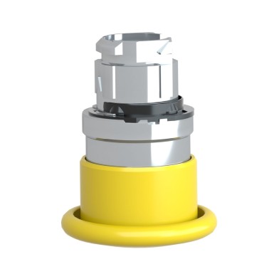 ZB4BC5 - Head for non illuminated pushbutton, Harmony XB4, mushroom 40mm, metal, yellow, 22mm, spring return - Schneider Electric - Head for non illuminated pushbutton, Harmony XB4, mushroom 40mm, metal, yellow, 22mm, spring return - Schneider Electric - 3