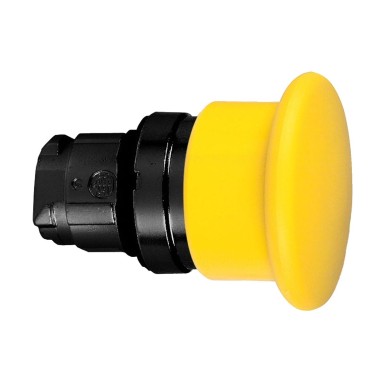 ZB4BC57 - Head for non illuminated push button, Harmony XB4, yellow ? 40 mushroom pushbutton ?22 mm spring ret - Schneider Electric - Head for non illuminated push button, Harmony XB4, yellow ? 40 mushroom pushbutton ?22 mm spring ret - Schneider Electric - 0