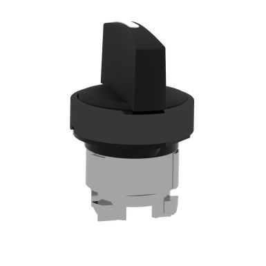 ZB4BD37 - Selector switch head, Harmony XB4, black metal, black, 22mm, 3 positions, stay put - Schneider Electric - Selector switch head, Harmony XB4, black metal, black, 22mm, 3 positions, stay put - Schneider Electric - 1