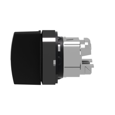 ZB4BD37 - Selector switch head, Harmony XB4, black metal, black, 22mm, 3 positions, stay put - Schneider Electric - Selector switch head, Harmony XB4, black metal, black, 22mm, 3 positions, stay put - Schneider Electric - 3