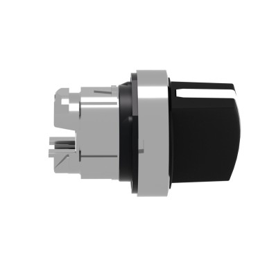 ZB4BD4 - Selector switch head, Harmony XB4, metal, black, 22mm, 2 positions, spring return from right to left - Schneider Electric - Selector switch head, Harmony XB4, metal, black, 22mm, 2 positions, spring return from right to left - Schneider Electric - 1