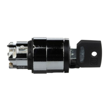 ZB4BG2 - Harmony XB4, Key switch selector head, metal, black, Ш22, key 455, 2 positions, stay put - Schneider Electric - Harmony XB4, Key switch selector head, metal, black, Ш22, key 455, 2 positions, stay put - Schneider Electric - 3