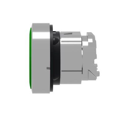 ZB4BH03 - Harmony XB4, Push button head, metal, green, flush, ?22, pushpush, unmarked - Schneider Electric - Harmony XB4, Push button head, metal, green, flush, ?22, pushpush, unmarked - Schneider Electric - 6