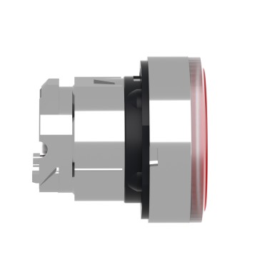 ZB4BH043 - Head for illuminated push button, Harmony XB4, metal, red flush, 22mm, universal LED, push-push, unmarked - Schneider Electric - Head for illuminated push button, Harmony XB4, metal, red flush, 22mm, universal LED, push-push, unmarked - Schneider Electric - 6