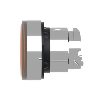 ZB4BH053 - Head for illuminated push button, Harmony XB4, metal, orange flush, 22mm, universal LED, push-push, unmarked - Schneider Electric - Head for illuminated push button, Harmony XB4, metal, orange flush, 22mm, universal LED, push-push, unmarked - Schneider Electric - 1