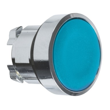 ZB4BH06 - Head for non illuminated push button, Harmony XB4, blue flush pushbutton ?22 mm push unmarked - Schneider Electric - Head for non illuminated push button, Harmony XB4, blue flush pushbutton ?22 mm push unmarked - Schneider Electric - 0