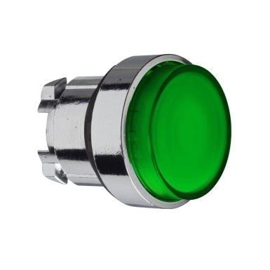 ZB4BH33 - Head for illuminated push button, Harmony XB4, green projecting pushbutton ?22 mm push integral LED - Schneider Electric - Head for illuminated push button, Harmony XB4, green projecting pushbutton ?22 mm push integral LED - Schneider Electric - 0