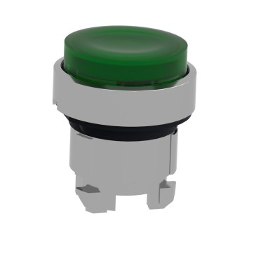 ZB4BH33 - Head for illuminated push button, Harmony XB4, green projecting pushbutton ?22 mm push integral LED - Schneider Electric - Head for illuminated push button, Harmony XB4, green projecting pushbutton ?22 mm push integral LED - Schneider Electric - 4