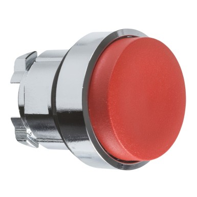 ZB4BH4 - Head for illuminated push button, Harmony XB4, metal, red projecting, 22mm, push-push, unmarked - Schneider Electric - Head for illuminated push button, Harmony XB4, metal, red projecting, 22mm, push-push, unmarked - Schneider Electric - 0