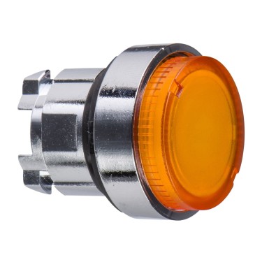 ZB4BH53 - Head for illuminated push button, Harmony XB4, orange projecting pushbutton ?22 mm push integral LED - Schneider Electric - Head for illuminated push button, Harmony XB4, orange projecting pushbutton ?22 mm push integral LED - Schneider Electric - 0