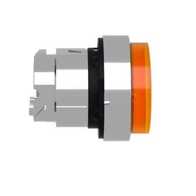 ZB4BH53 - Head for illuminated push button, Harmony XB4, orange projecting pushbutton ?22 mm push integral LED - Schneider Electric - Head for illuminated push button, Harmony XB4, orange projecting pushbutton ?22 mm push integral LED - Schneider Electric - 1