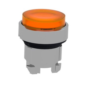 ZB4BH53 - Head for illuminated push button, Harmony XB4, orange projecting pushbutton ?22 mm push integral LED - Schneider Electric - Head for illuminated push button, Harmony XB4, orange projecting pushbutton ?22 mm push integral LED - Schneider Electric - 5