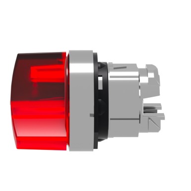 ZB4BK1243 - Head for illuminated selector switch, Harmony XB4, metal, red handle, 22mm, universal LED, 2 positions, stay put - Schneider Electric - Head for illuminated selector switch, Harmony XB4, metal, red handle, 22mm, universal LED, 2 positions, stay put - Schneider Electric - 6