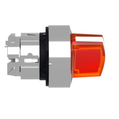 ZB4BK1253 - Head for illuminated selector switch, Harmony XB4, metal, orange handle, 22mm, universal LED, 2 positions, stay put - Schneider Electric - Head for illuminated selector switch, Harmony XB4, metal, orange handle, 22mm, universal LED, 2 positions, stay put - Schneider Electric - 6