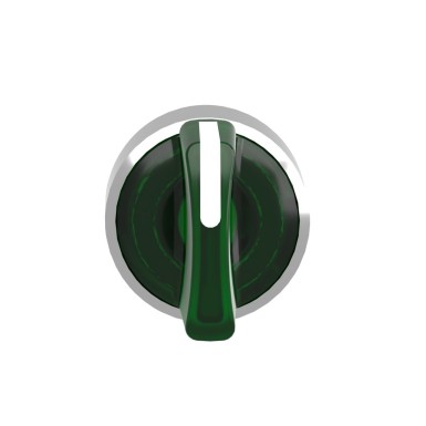 ZB4BK1333 - Head for illuminated selector switch, Harmony XB4, metal, green handle, 22mm, universal LED, 3 positions, stay put - Schneider Electric - Head for illuminated selector switch, Harmony XB4, metal, green handle, 22mm, universal LED, 3 positions, stay put - Schneider Electric - 4