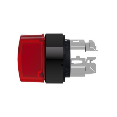 ZB4BK13437 - Head for illuminated selector switch, Harmony XB4, metal, red handle, 22mm, universal LED, 3 positions, stay put - Schneider Electric - Head for illuminated selector switch, Harmony XB4, metal, red handle, 22mm, universal LED, 3 positions, stay put - Schneider Electric - 3