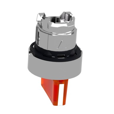 ZB4BK1353 - Head for illuminated selector switch, Harmony XB4, metal, orange handle, 22mm, universal LED, 3 positions, stay put - Schneider Electric - Head for illuminated selector switch, Harmony XB4, metal, orange handle, 22mm, universal LED, 3 positions, stay put - Schneider Electric - 4