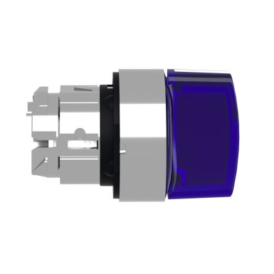 ZB4BK1763 - Head for illuminated selector switch, Harmony XB4, metal, blue handle, 22mm, universal LED, 3 positions, left to center - Schneider Electric - Head for illuminated selector switch, Harmony XB4, metal, blue handle, 22mm, universal LED, 3 positions, left to center - Schneider Electric - 6