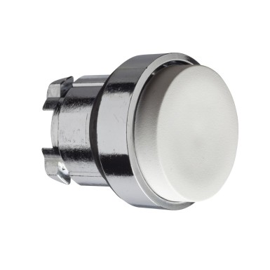 ZB4BL1 - Head for non illuminated push button, Harmony XB4, white projecting pushbutton ?22 mm spring return - Schneider Electric - Head for non illuminated push button, Harmony XB4, white projecting pushbutton ?22 mm spring return - Schneider Electric - 0