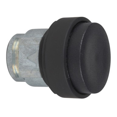 ZB4BL27 - Head for non illuminated push button, Harmony XB4, black projecting pushbutton ?22 mm spring return - Schneider Electric - Head for non illuminated push button, Harmony XB4, black projecting pushbutton ?22 mm spring return - Schneider Electric - 0