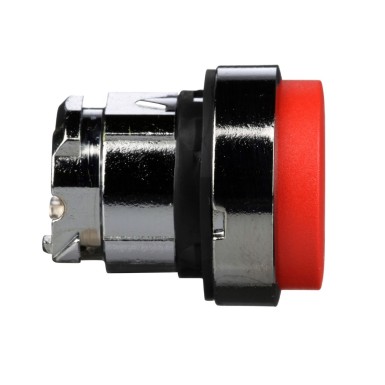 ZB4BL4 - Push button head, Harmony XB4, metal, projecting, red, 22mm, spring return, unmarked - Schneider Electric - Push button head, Harmony XB4, metal, projecting, red, 22mm, spring return, unmarked - Schneider Electric - 2