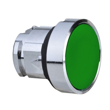 ZB4BP38 - Head for non illuminated push button, Harmony XB4, metal, green flush, 22mm, spring return, clear boot, unmarked - Schneider Electric - Head for non illuminated push button, Harmony XB4, metal, green flush, 22mm, spring return, clear boot, unmarked - Schneider Electric - 0