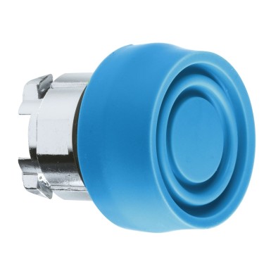 ZB4BP6S - Head for non illuminated push button, Harmony XB4, blue flush pushbutton ?22 mm spring return unmark - Schneider Electric - Head for non illuminated push button, Harmony XB4, blue flush pushbutton ?22 mm spring return unmark - Schneider Electric - 0