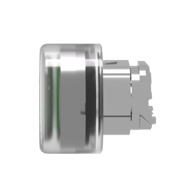 ZB4BPA3 - Push button head, Harmony XB4, metal, flush, green, 22mm, spring return, booted, unmarked - Schneider Electric - Push button head, Harmony XB4, metal, flush, green, 22mm, spring return, booted, unmarked - Schneider Electric - 1