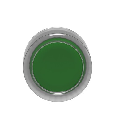 ZB4BPA3 - Push button head, Harmony XB4, metal, flush, green, 22mm, spring return, booted, unmarked - Schneider Electric - Push button head, Harmony XB4, metal, flush, green, 22mm, spring return, booted, unmarked - Schneider Electric - 5