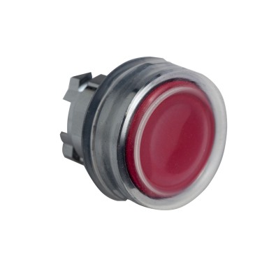 ZB4BPA4 - Push button head, Harmony XB4, metal, flush, red, 22mm, spring return, booted, unmarked - Schneider Electric - Push button head, Harmony XB4, metal, flush, red, 22mm, spring return, booted, unmarked - Schneider Electric - 0