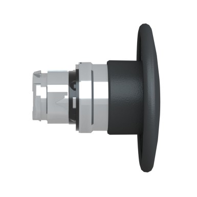 ZB4BR2 - Head for non illuminated pushbutton, Harmony XB4, mushroom 60mm, metal, black, 22mm, spring return - Schneider Electric - Head for non illuminated pushbutton, Harmony XB4, mushroom 60mm, metal, black, 22mm, spring return - Schneider Electric - 1