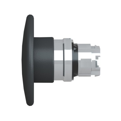 ZB4BR2 - Head for non illuminated pushbutton, Harmony XB4, mushroom 60mm, metal, black, 22mm, spring return - Schneider Electric - Head for non illuminated pushbutton, Harmony XB4, mushroom 60mm, metal, black, 22mm, spring return - Schneider Electric - 3