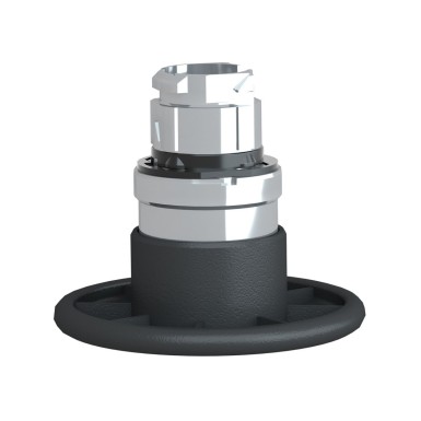 ZB4BR2 - Head for non illuminated pushbutton, Harmony XB4, mushroom 60mm, metal, black, 22mm, spring return - Schneider Electric - Head for non illuminated pushbutton, Harmony XB4, mushroom 60mm, metal, black, 22mm, spring return - Schneider Electric - 4